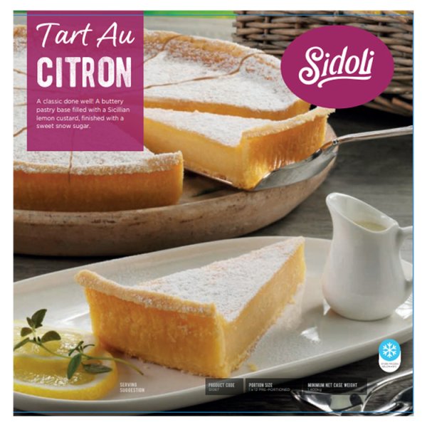 Sidoli Tart Au Citron 1.400kg