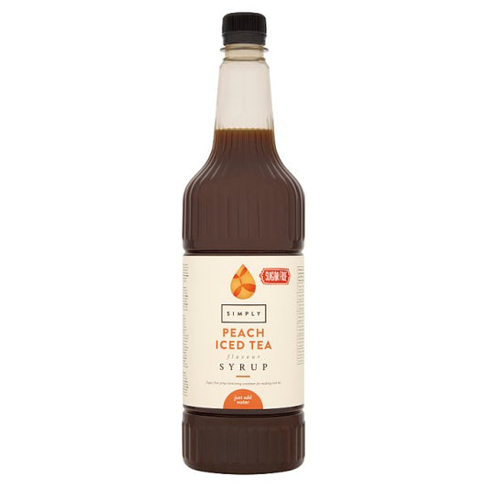 Simply Sugar Free Peach Iced Tea Flavour Syrup 1L