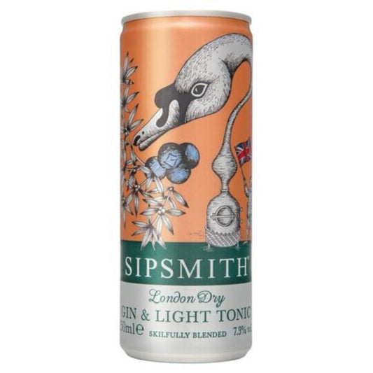 Sipsmith Gin & Light Tonic 12 x 250ml