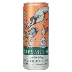 Sipsmith Gin & Light Tonic 12 x 250ml