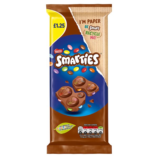 Smarties Milk Chocolate 90g