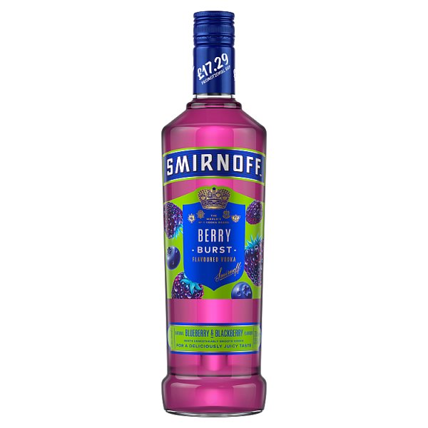 Smirnoff Berry Burst Flavoured Vodka 70cl