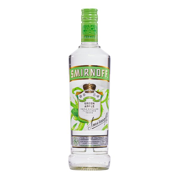 Smirnoff Green Apple Flavoured Vodka 70cl