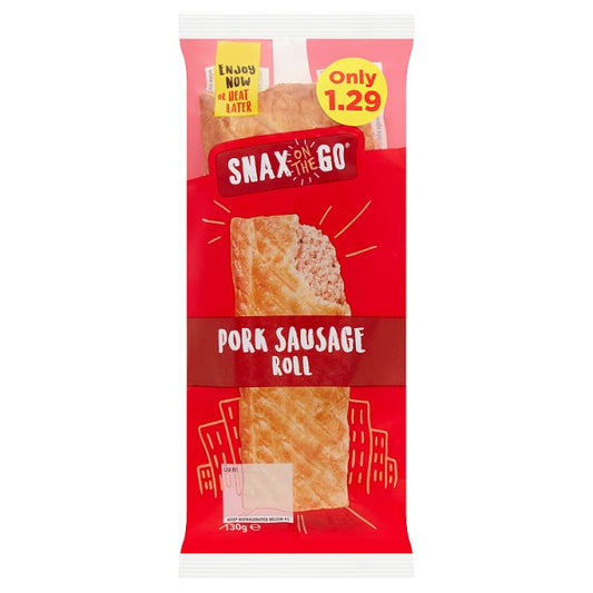 Snax on the Go Pork Sausage Roll 130g