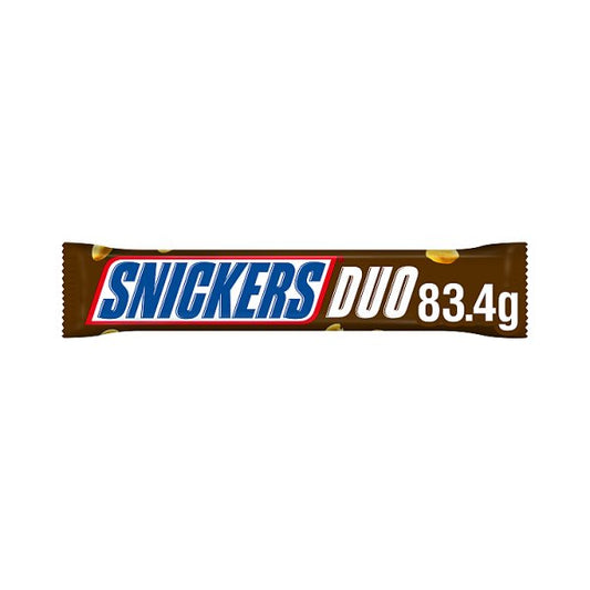 Snickers Caramel, Nougat & Peanuts Chocolate Snack Bar Duo 83.4g