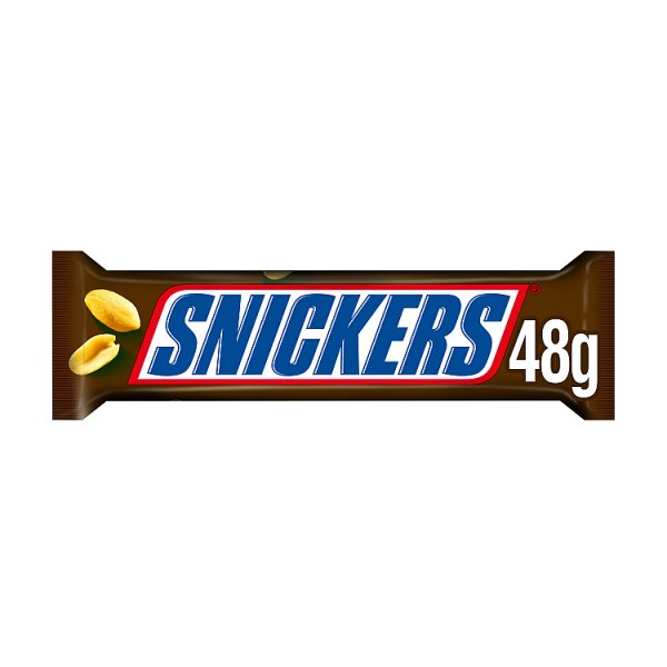 Snickers Caramel, Nougat, Peanuts & Milk Chocolate Snack Bar 48g