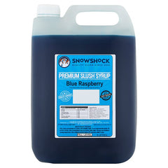 Snow Shock Premium Slush Syrup Blue Raspberry 5 Litres