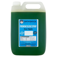 Snow Shock Premium Slush Syrup Sour Apple 5 Litres