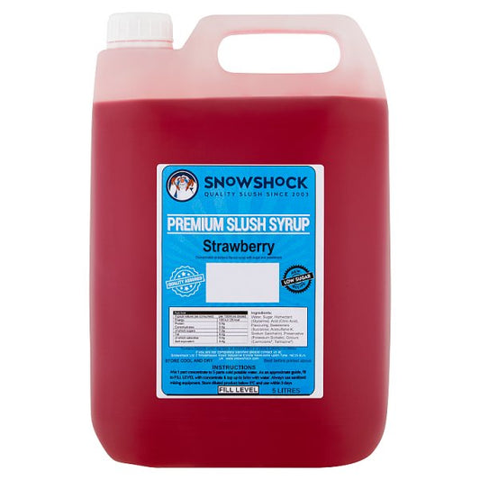 Snow Shock Premium Slush Syrup Strawberry 5 Litres