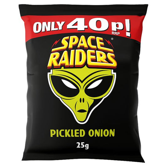 Space Raiders Pickled Onion Flavour Cosmic Corn Snacks 25g