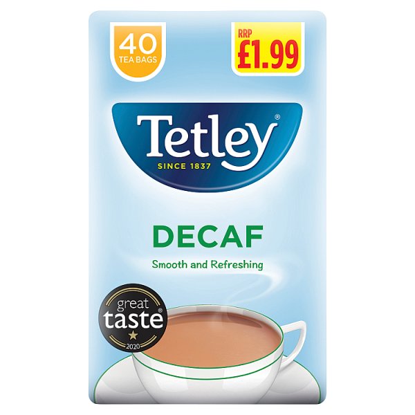 Tetley Decaf 40 Tea Bags 125g