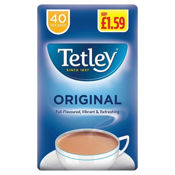 Tetley Original 40 Tea Bags 125g