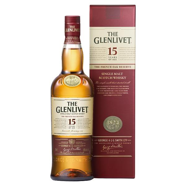 The Glenlivet French Oak Reserve 15 Year Old Single Malt Scotch Whisky 70cl