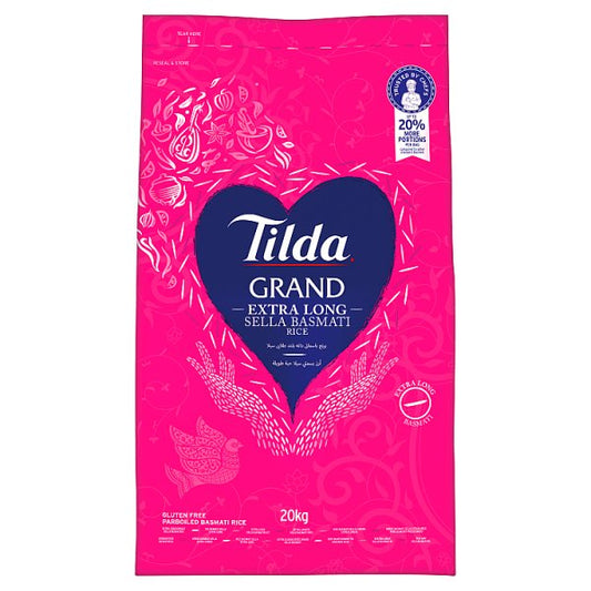 Tilda Grand Extra Long Sella Basmati Rice 20kg