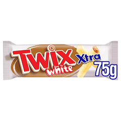 Twix Xtra White Chocolate Biscuit Twin Bars 75g