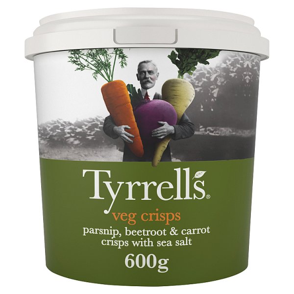 Tyrrells Sea Salted Veg Sharing Crisps 600g