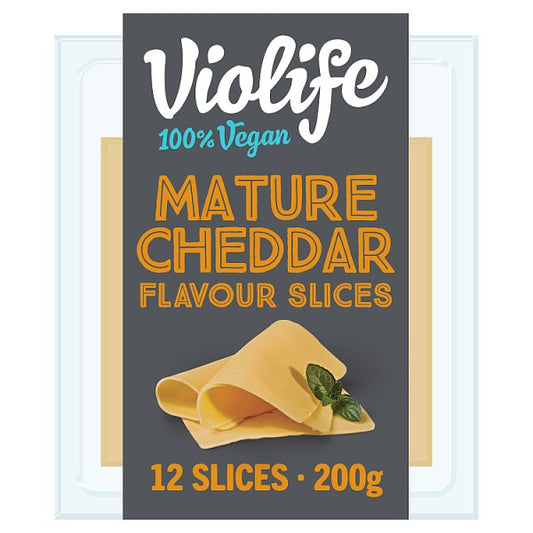 Violife Mature Cheddar Flavour Slices 200g