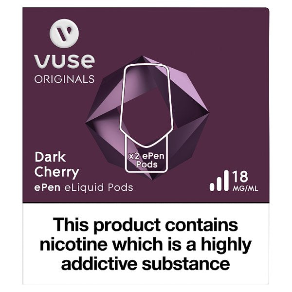 Vuse Originals Dark Cherry ePen eLiquid Pods 18mg/ml