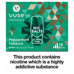 Vuse Originals Peppermint Tobacco ePod eLiquid Pods 18mg/ml