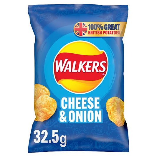 Walkers Cheese & Onion Crisps 32.5g