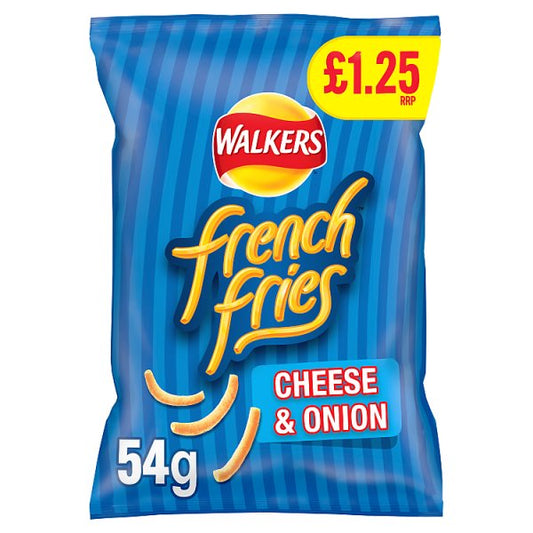 Walkers French Fries Cheese & Onion Snacks £1.25 RRP PMP 54g