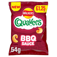 Walkers Quavers BBQ Snacks Crisps RRP PMP £1.25 54g