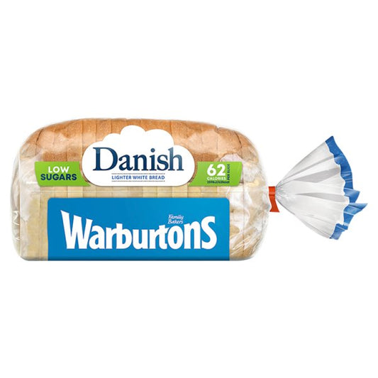 Warburtons Danish Lighter White Bread 400g