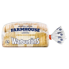 Warburtons Farmhouse Soft Bread 800g