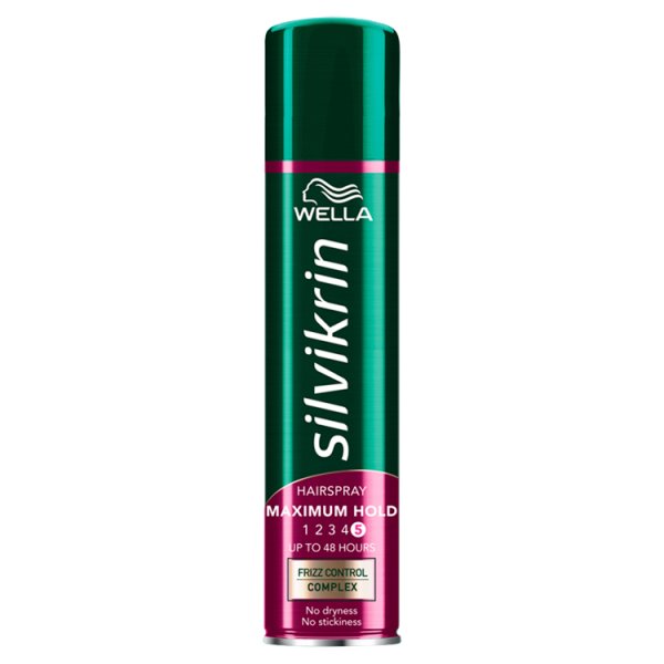 Wella Silvikrin Maximum Hold Hairspray, 250ml