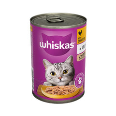 Whiskas Adult Wet Cat Food Chicken in Jelly Tin 400g