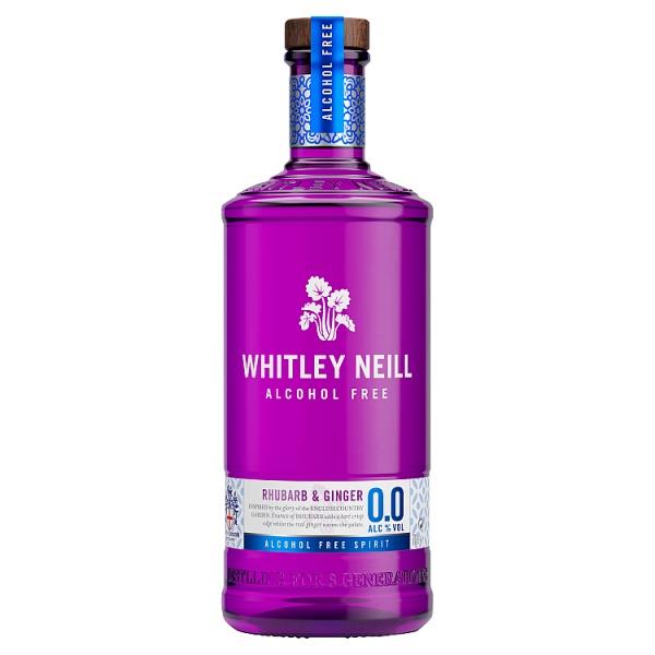 Whitley Neill Rhubarb & Ginger Alcohol Free Spirit 70cl