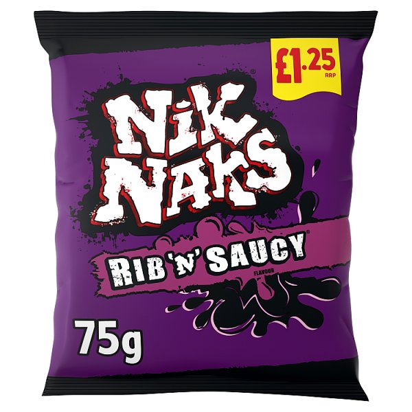 Nik Naks Rib 'N' Saucy Flavour 75g