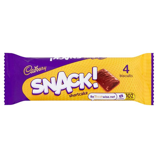 Cadbury Snack Shortcake Chocolate Biscuits 6 Pack